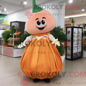 Peach Pumpkin mascot...