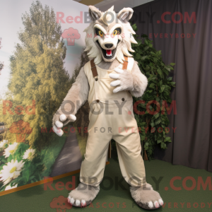 Cream Werewolf mascot...