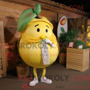 Lemon Yellow Apple mascot...