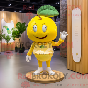Lemon Yellow Apple mascot...