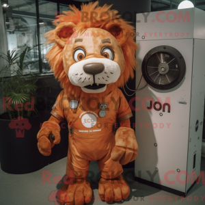Rust Lion-maskotdraktfigure...