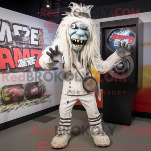 White Zombie mascot costume...