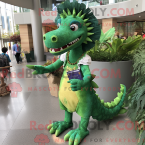Green Spinosaurus mascot...