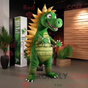 Green Spinosaurus mascot...