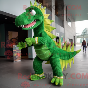 Green Spinosaurus mascot...