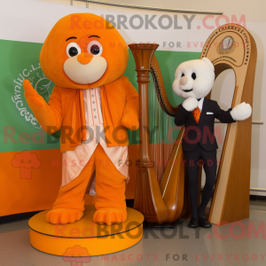 Orange Celtic Harpe máscara...