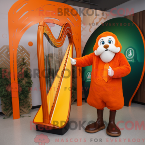 Orange Celtic Harpe máscara...