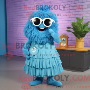 Blue Raspberry mascot...