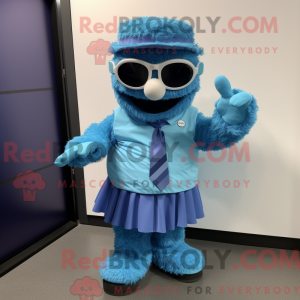 Blue Raspberry mascot...