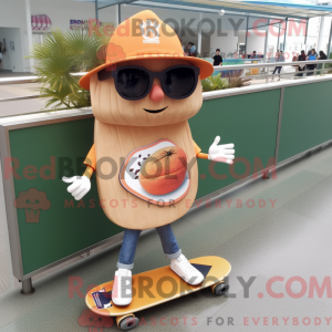 Peach Skateboard mascot...