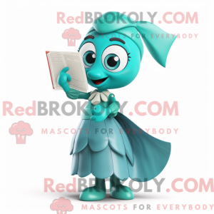 Teal Love Letter maskot...