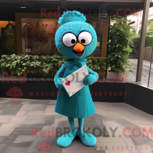 Teal Love Letter mascot...