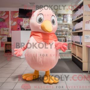 Peach Dove mascot costume...