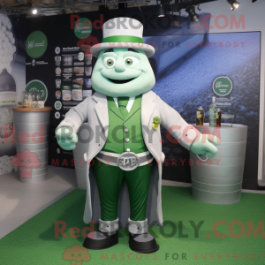 Gray Green Beer mascot...