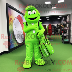 Limetkově zelená golfová...