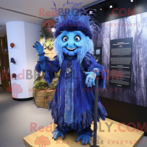 Blue Witch mascot costume...