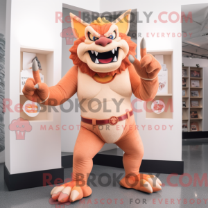 Peach Gargoyle mascot...