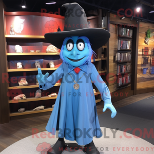 Sky Blue Witch S Hat mascot...