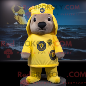 Yellow Navy Seal mascot...