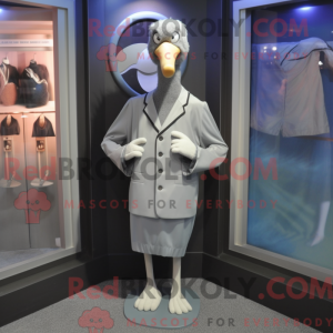 Gray Goose mascot costume...
