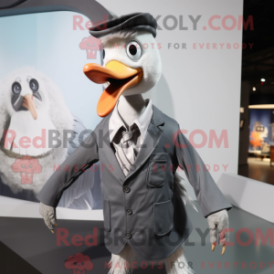 Gray Goose mascot costume...