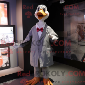 Gray Goose maskot kostume...