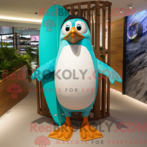 Turkis Penguin maskot...