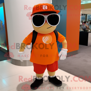 Orange Pho mascot costume...