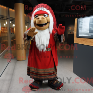 Red Chief mascot costume...