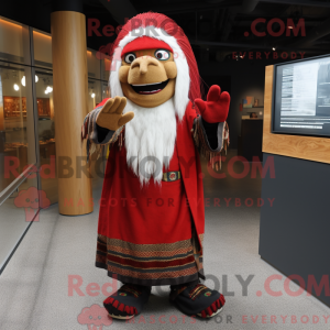 Red Chief-maskotdraktfigur...