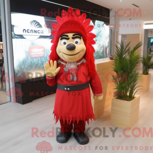 Red Chief maskot kostume...