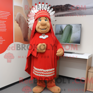 Red Chief mascot costume...