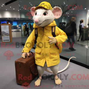 Yellow Rat mascot costume...