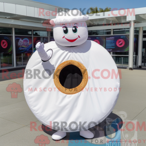 White Donut mascot costume...