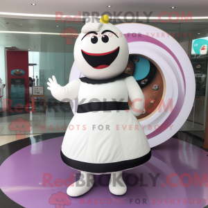 White Donut mascot costume...