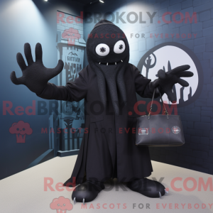 Black Kraken mascot costume...