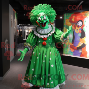 Forest Green Clown mascot...