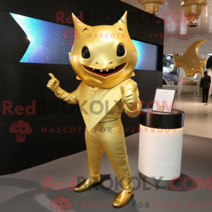 Gold Stingray mascot...