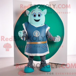 Teal Celtic Shield mascot...