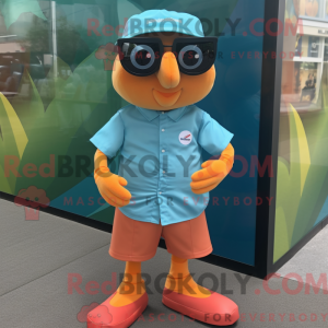 Teal Apricot Maskottchen...