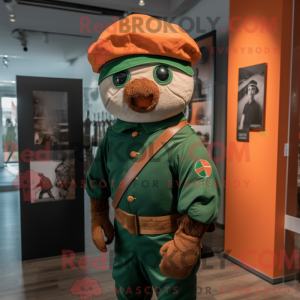 Rust Irish Flag mascot...