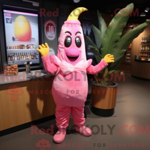 Pink Baa mascot costume...