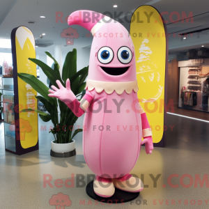 Pink Baa mascot costume...