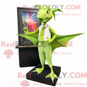 Limegrønn Pterodactyl...