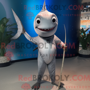 Gray Swordfish mascot...