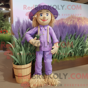 Lavender Scarecrow mascot...