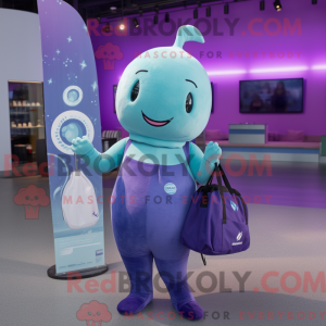 Lilla Narwhal maskot...