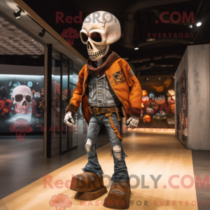 Rust Skull mascot costume...