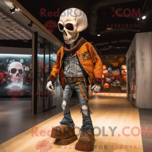 Rust Skull maskot kostume...