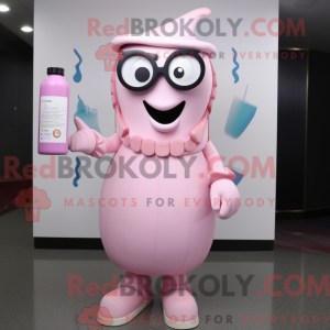 Postava maskota Pink Bottle...